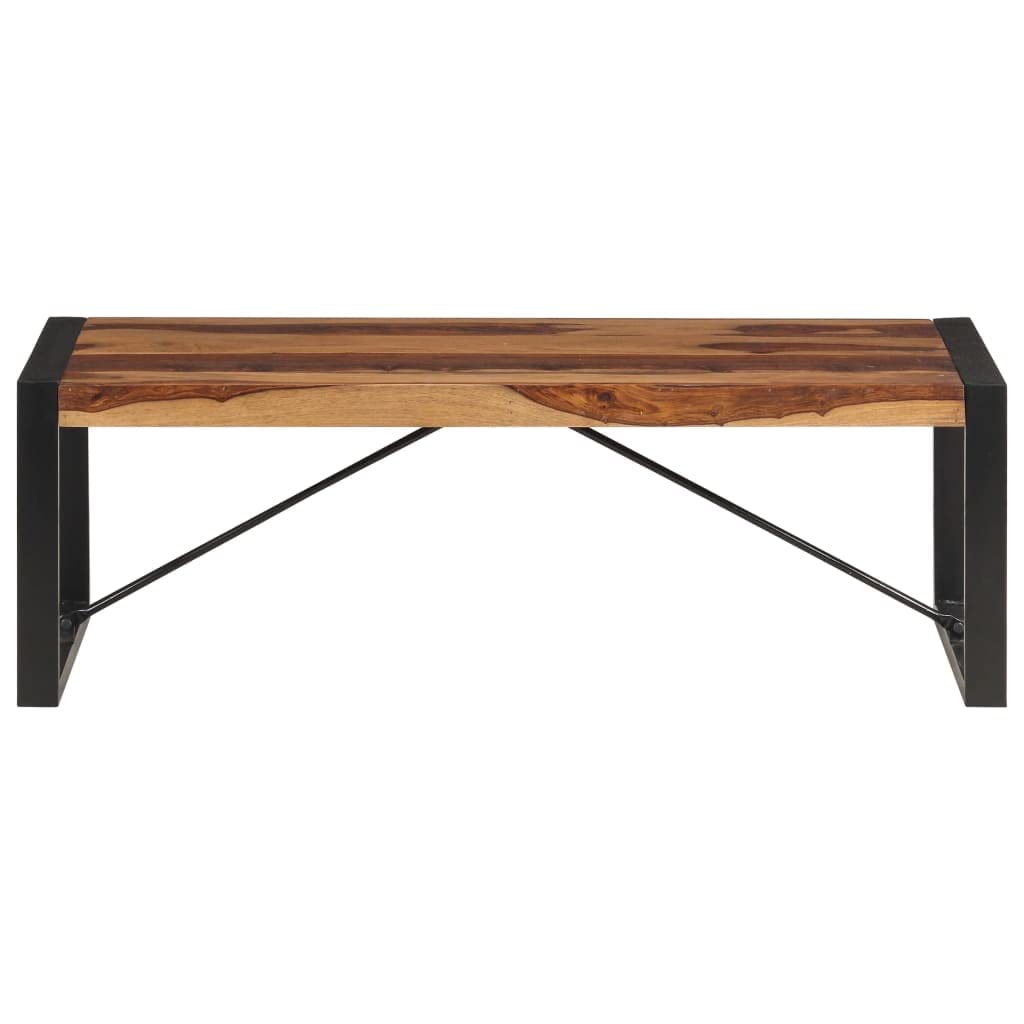 Brown Solid Sheesham Wood Rectangular Coffee Table J766833