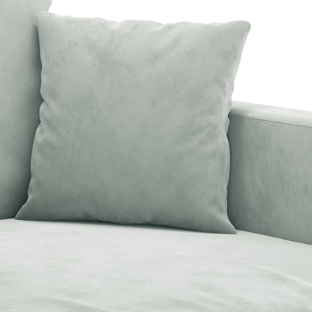 Light Gray Velvet 2 Piece Sofa Set M988