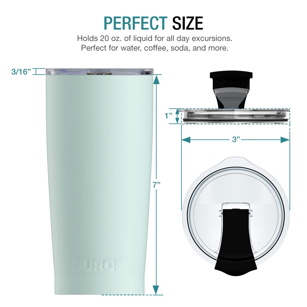 20 oz Stainless Steel Vacuum Insulated Tumbler with Lid and Straw A4984