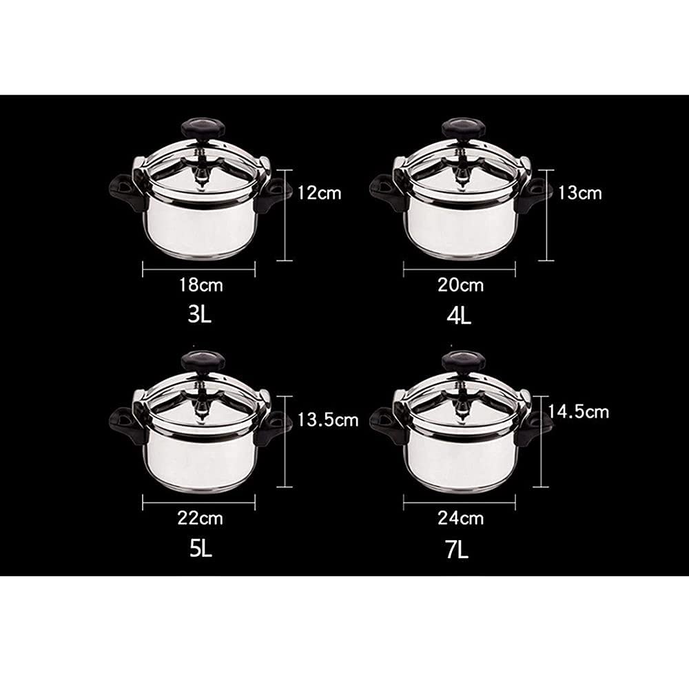 3L 304 Stainless Steel Pressure Cooker J9788