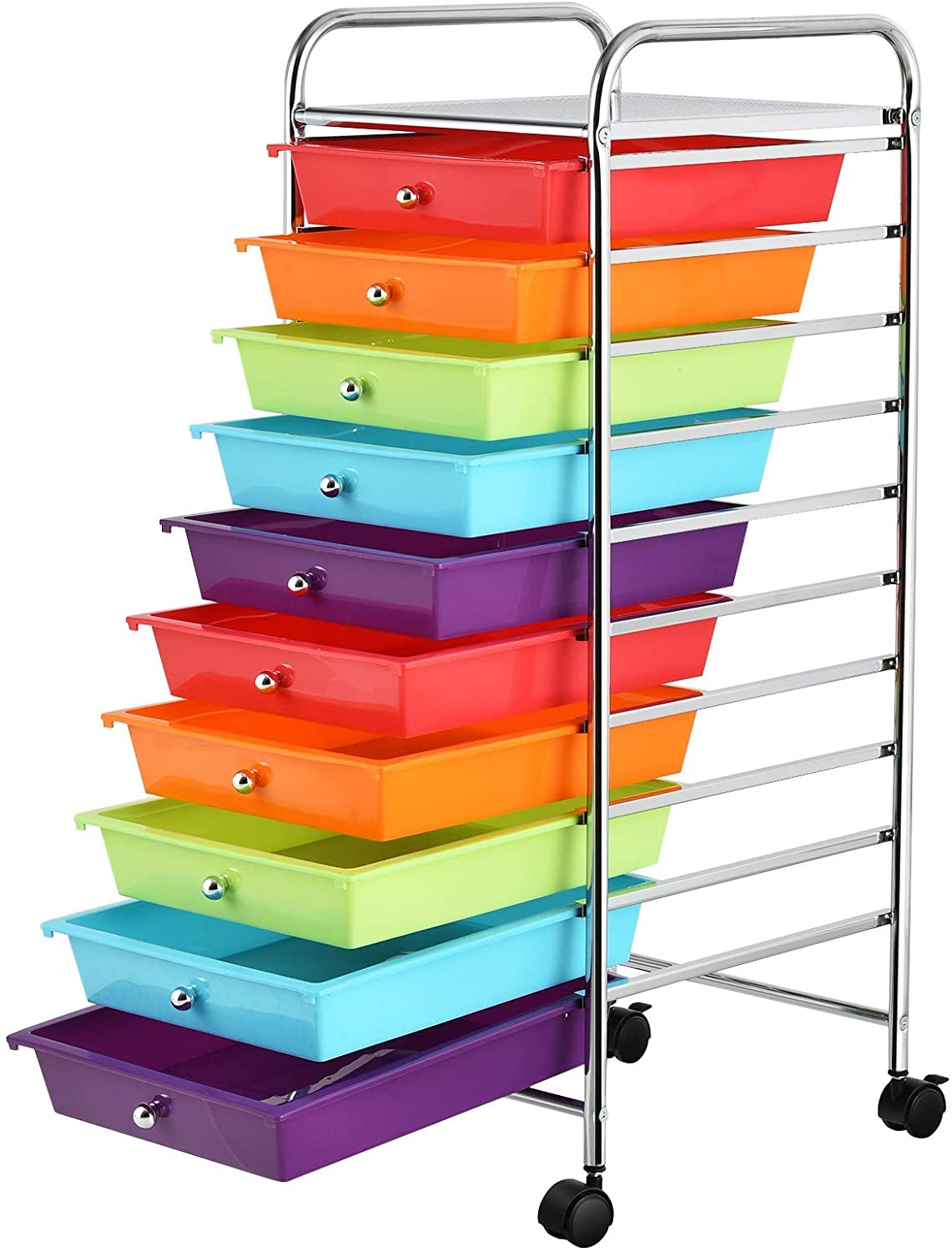 10 Drawer Rolling Storage Cart with Wheels E9232
