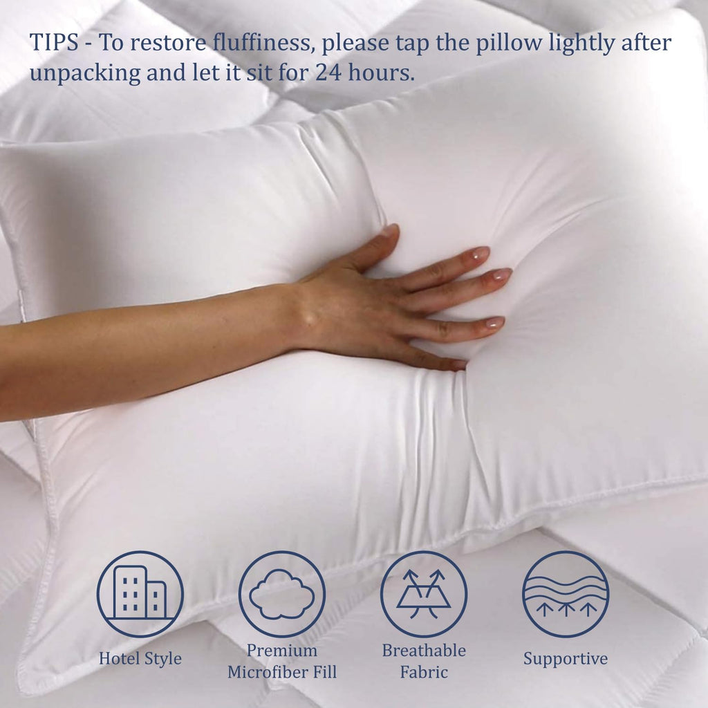 King Size Down Alternative Cooling Pillow Set of 2 Y7359