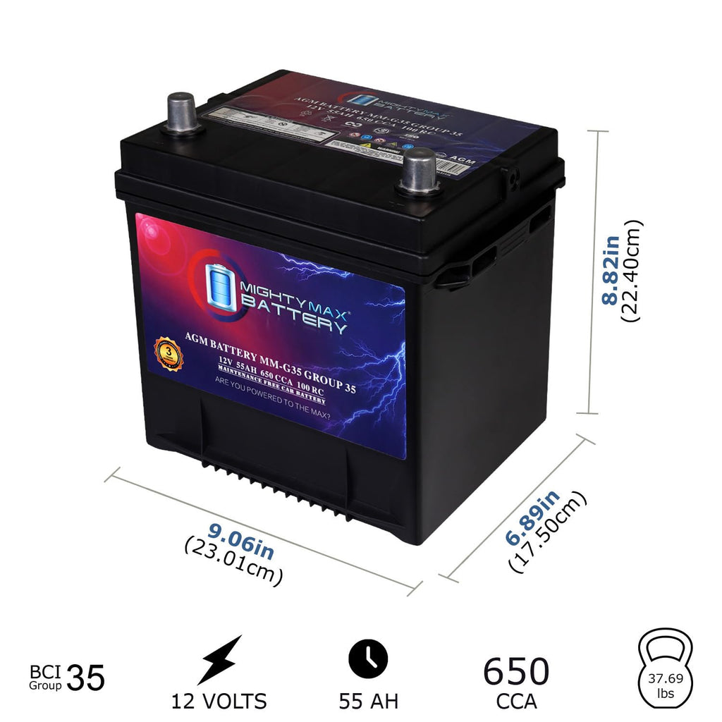 12V 55Ah AGM Replacement Battery U713161