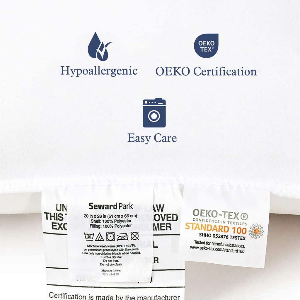 King Size Down Alternative Cooling Pillow Set of 2 Y7359