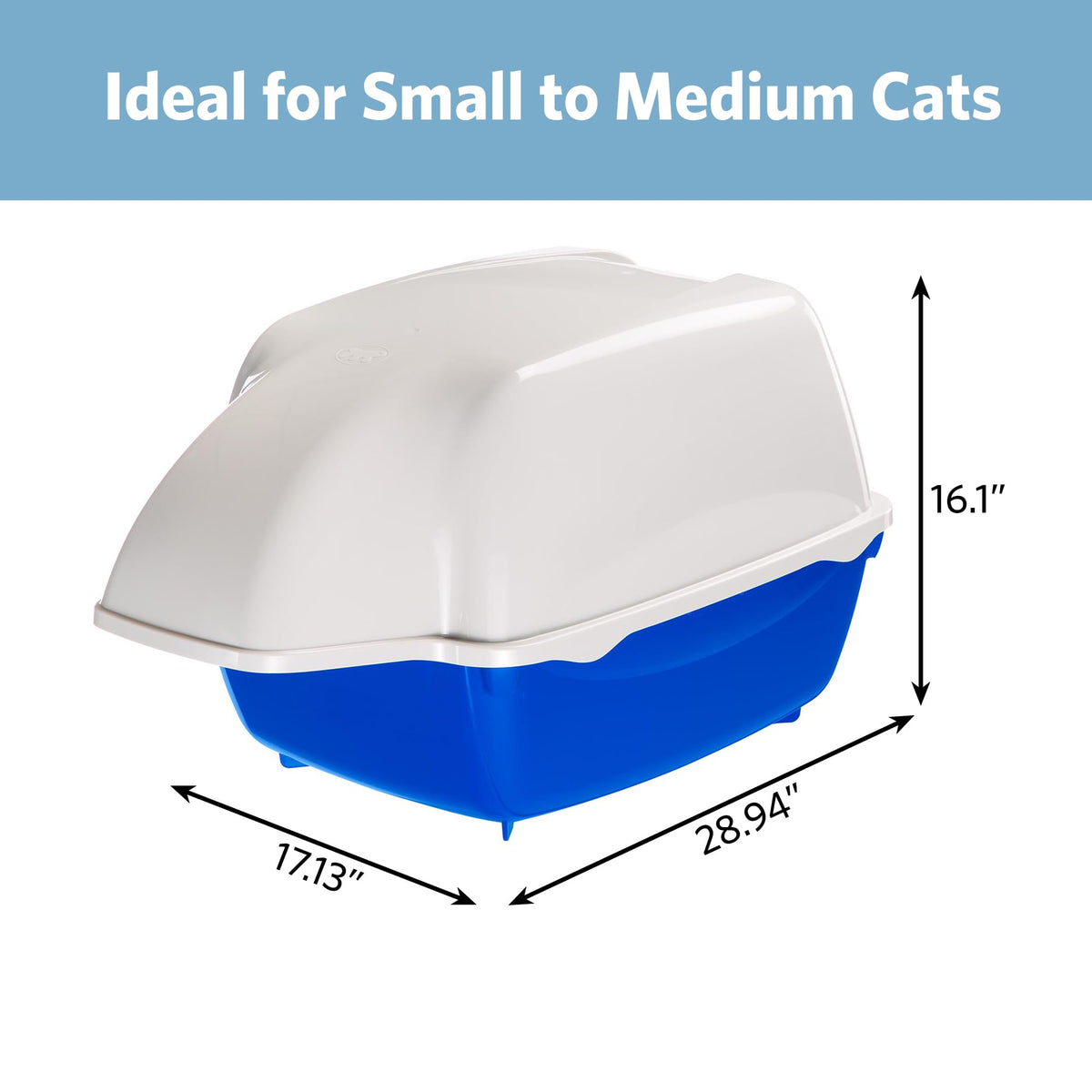 Waterproof Cat Litter Box with Tunnel Entry R5148