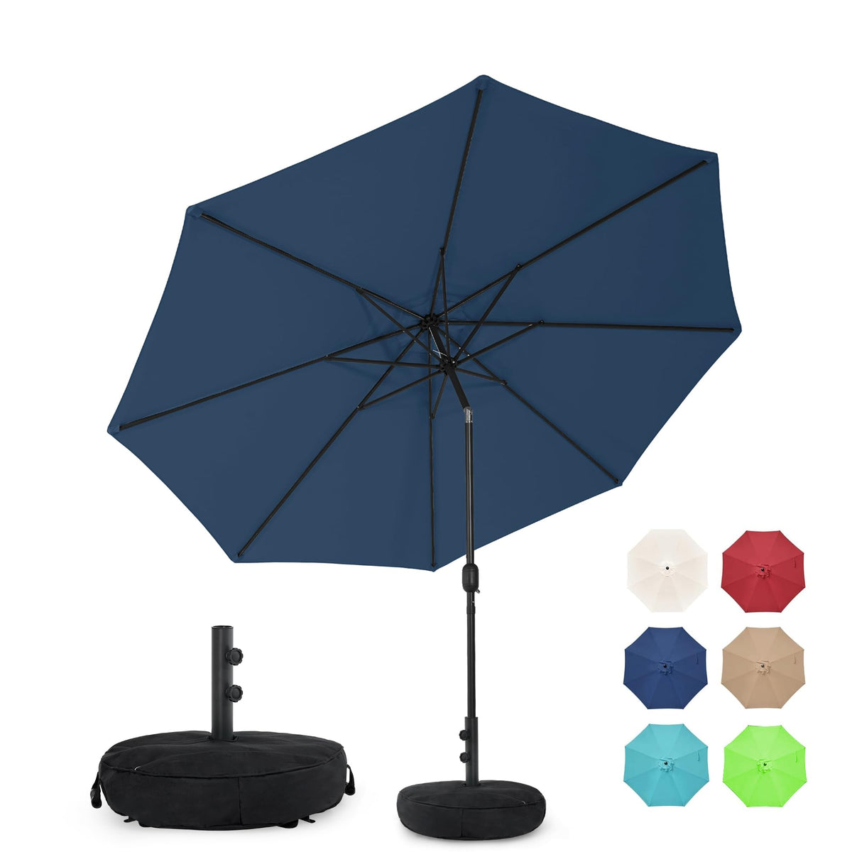 9 FT Patio Umbrella with Base A501