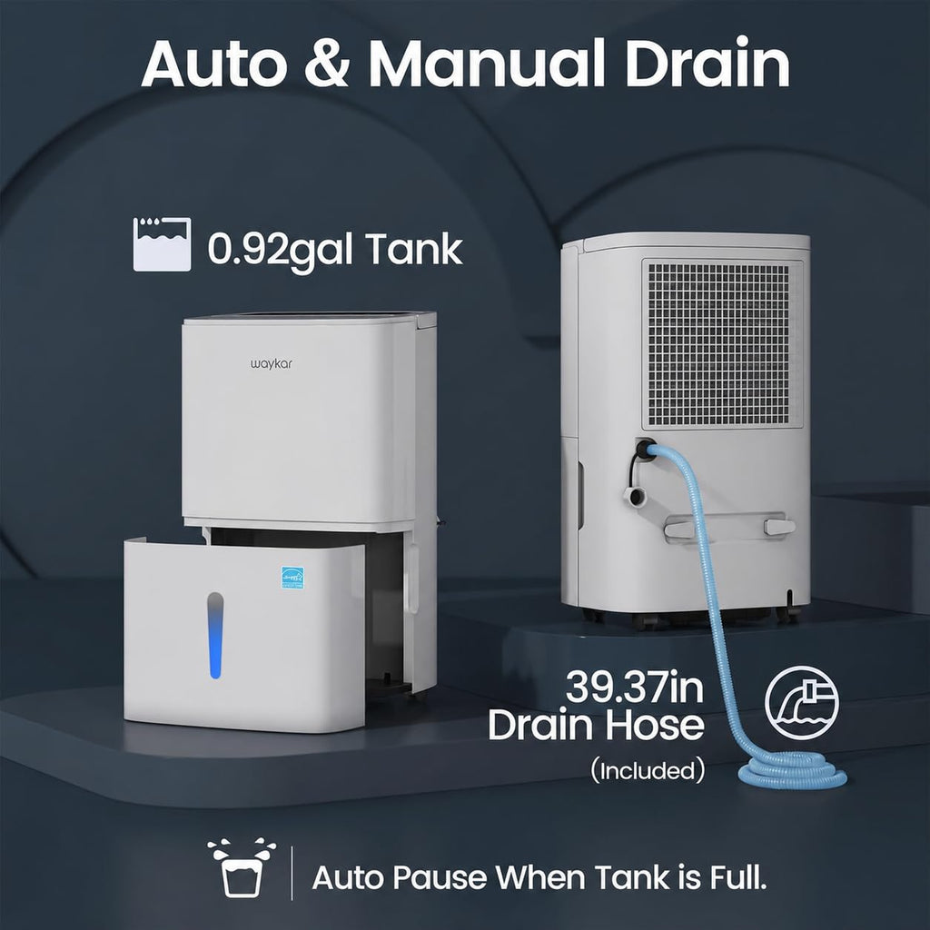 80 Pints Energy Star Dehumidifier with Drain Hose O349701