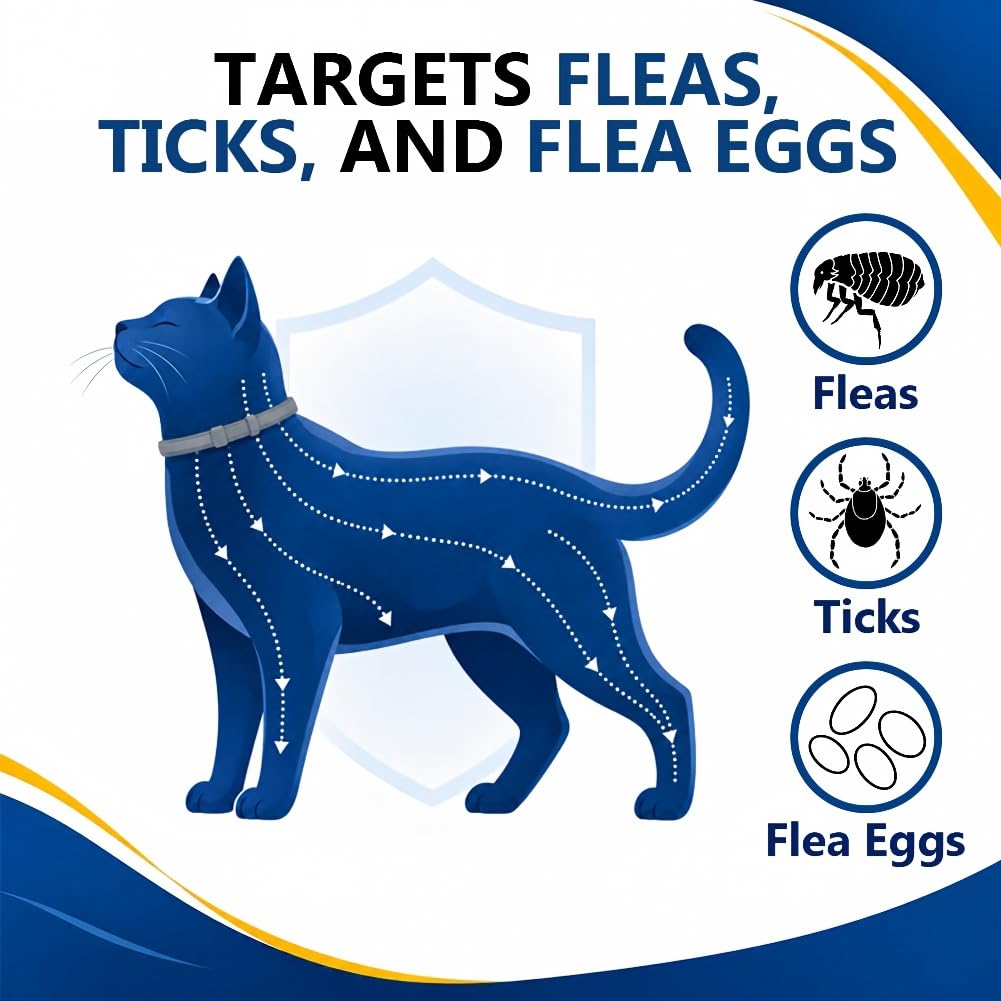Flea & Tick Collar for Cats 4 Pack T447
