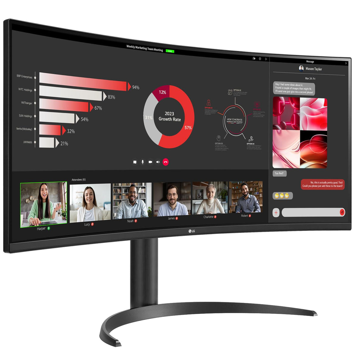 34" Curved UltraWide WQHD 100Hz Monitor V523