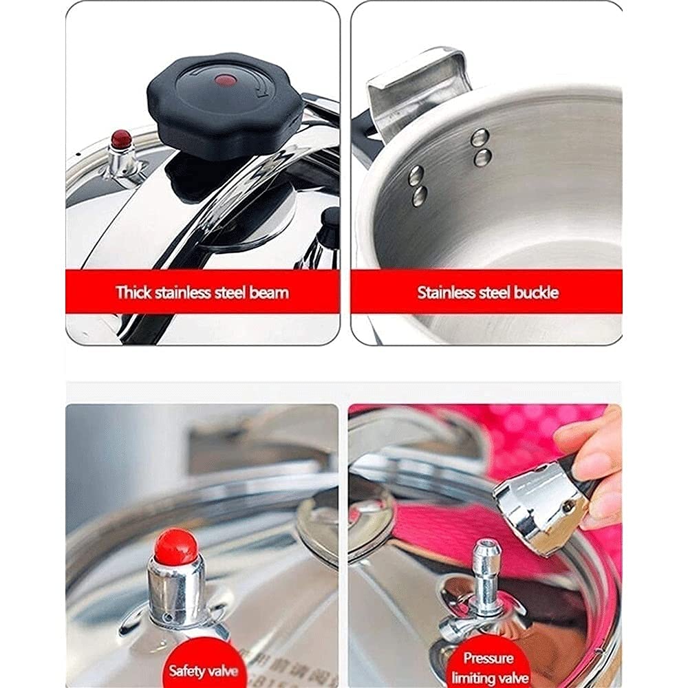 3L 304 Stainless Steel Pressure Cooker J9788