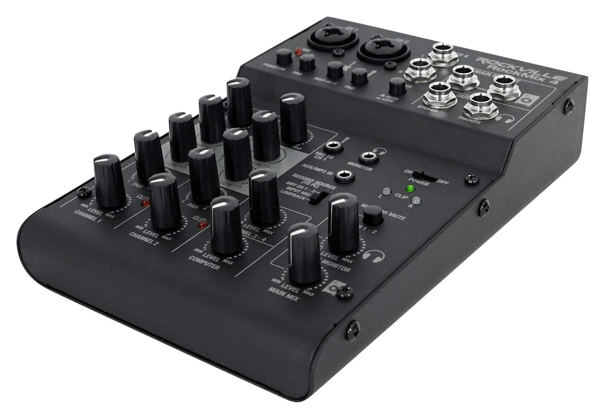 4-Channel Pro Recording Mixer with USB Interface E84659