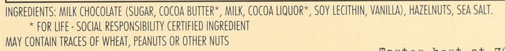 Hazelnut Milk Chocolate Bar 3.2 OZ W5720