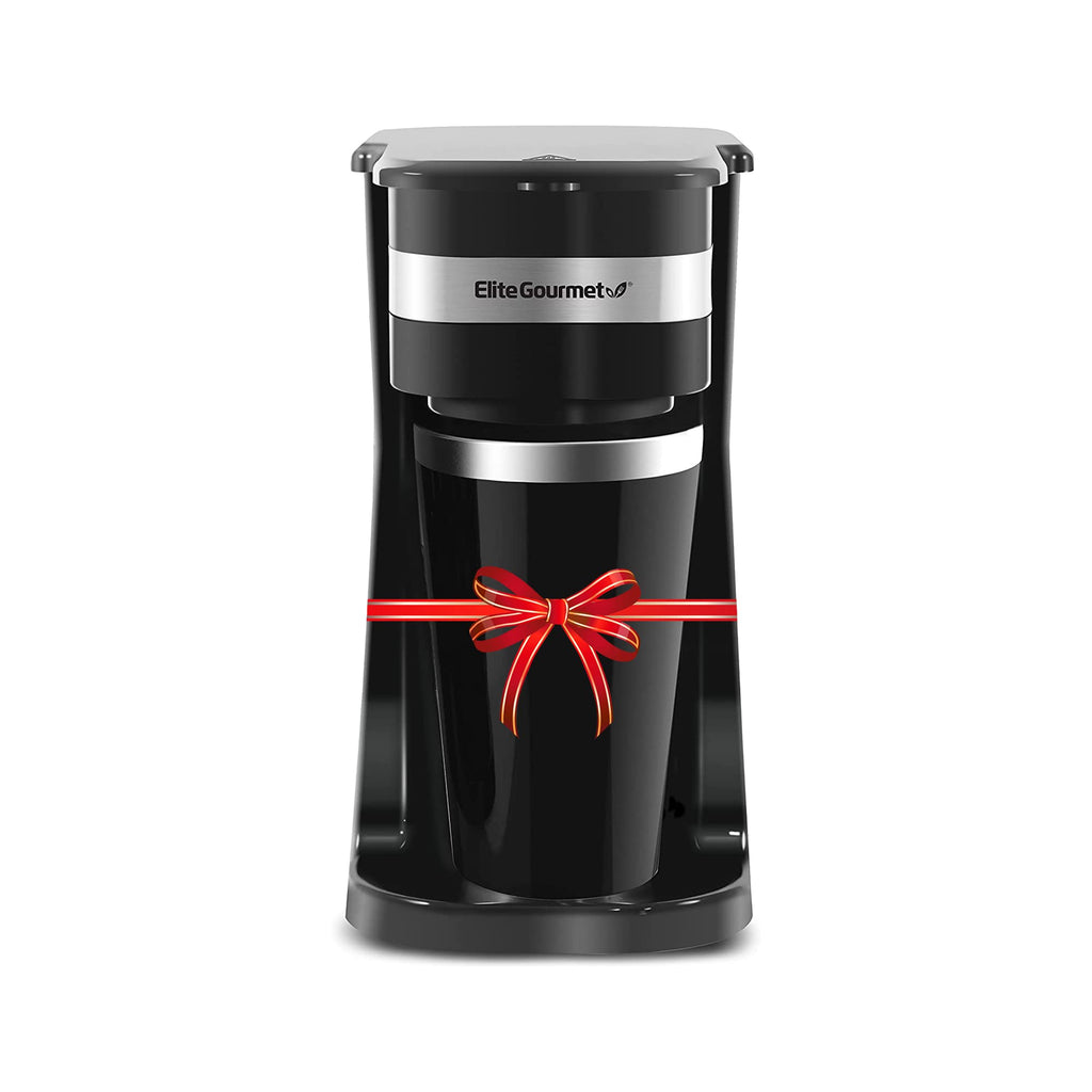 Single-Serve Coffee Maker with 14Oz Stainless Steel Travel Mug G48344
