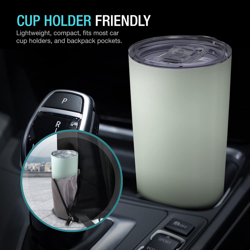 20 oz Stainless Steel Vacuum Insulated Tumbler with Lid and Straw A4984