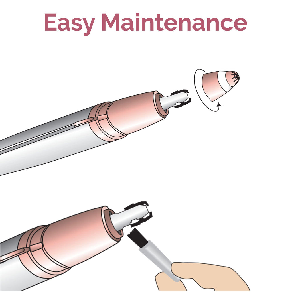 Electric Eyebrow Razor with LED Light Q719555