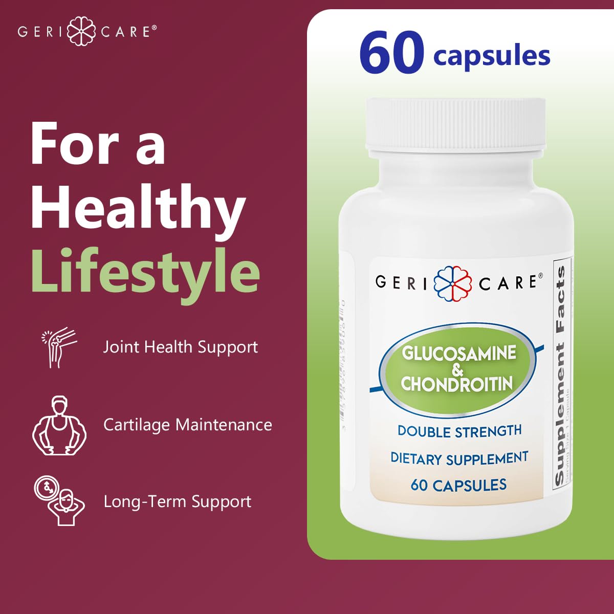 Glucosamine HCl 500 mg Chondroitin Sulfate 400 mg Capsules 60 Count Z554004