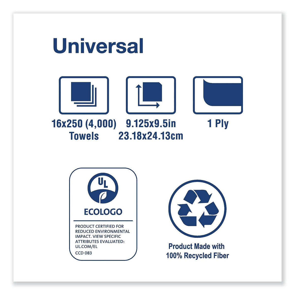 Multifold Hand Towel Natural 16 x 250 Sheets A505850
