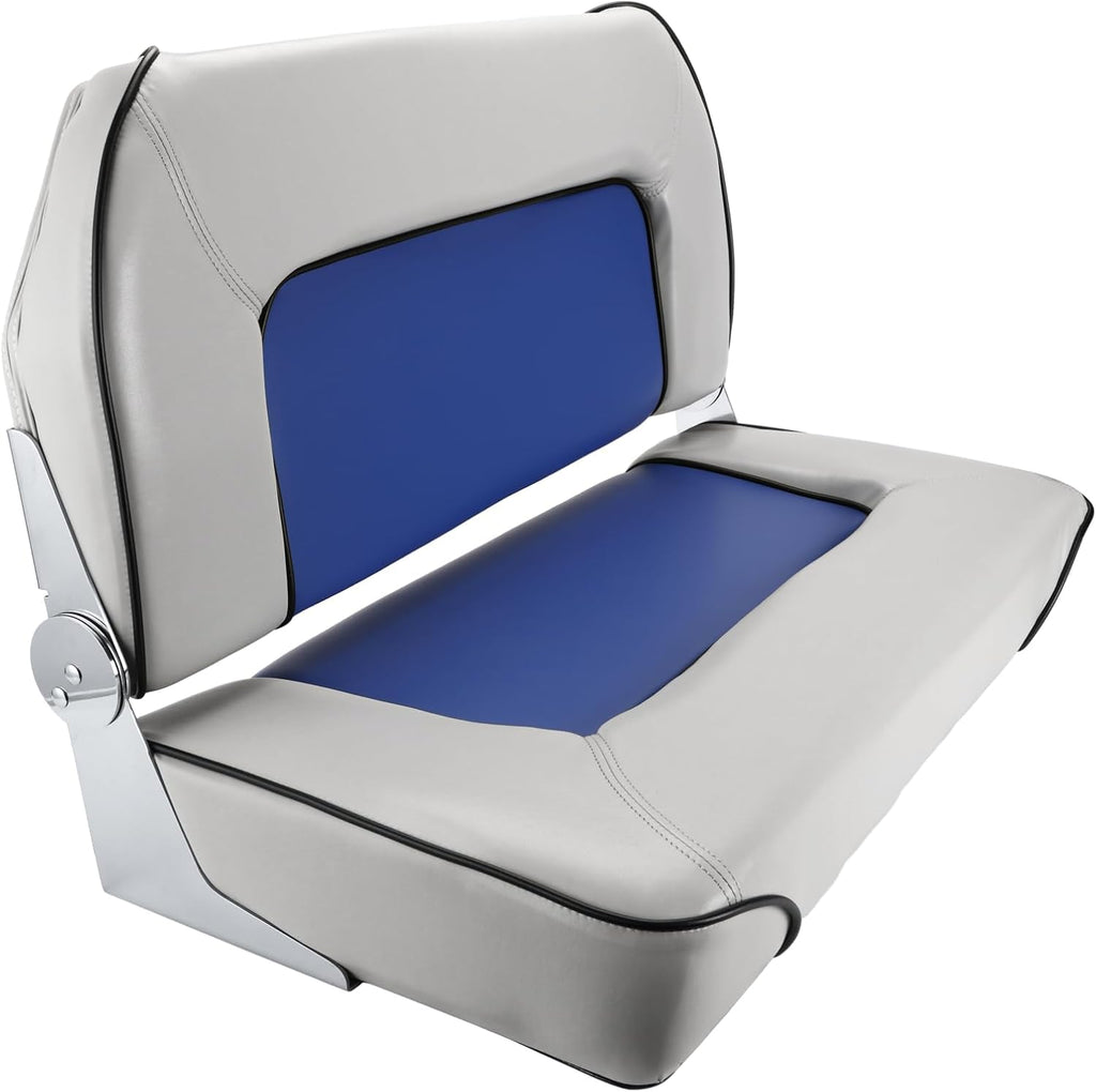 Folding Boat Seat Grey and Blue K387