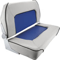 Folding Boat Seat Grey and Blue K387
