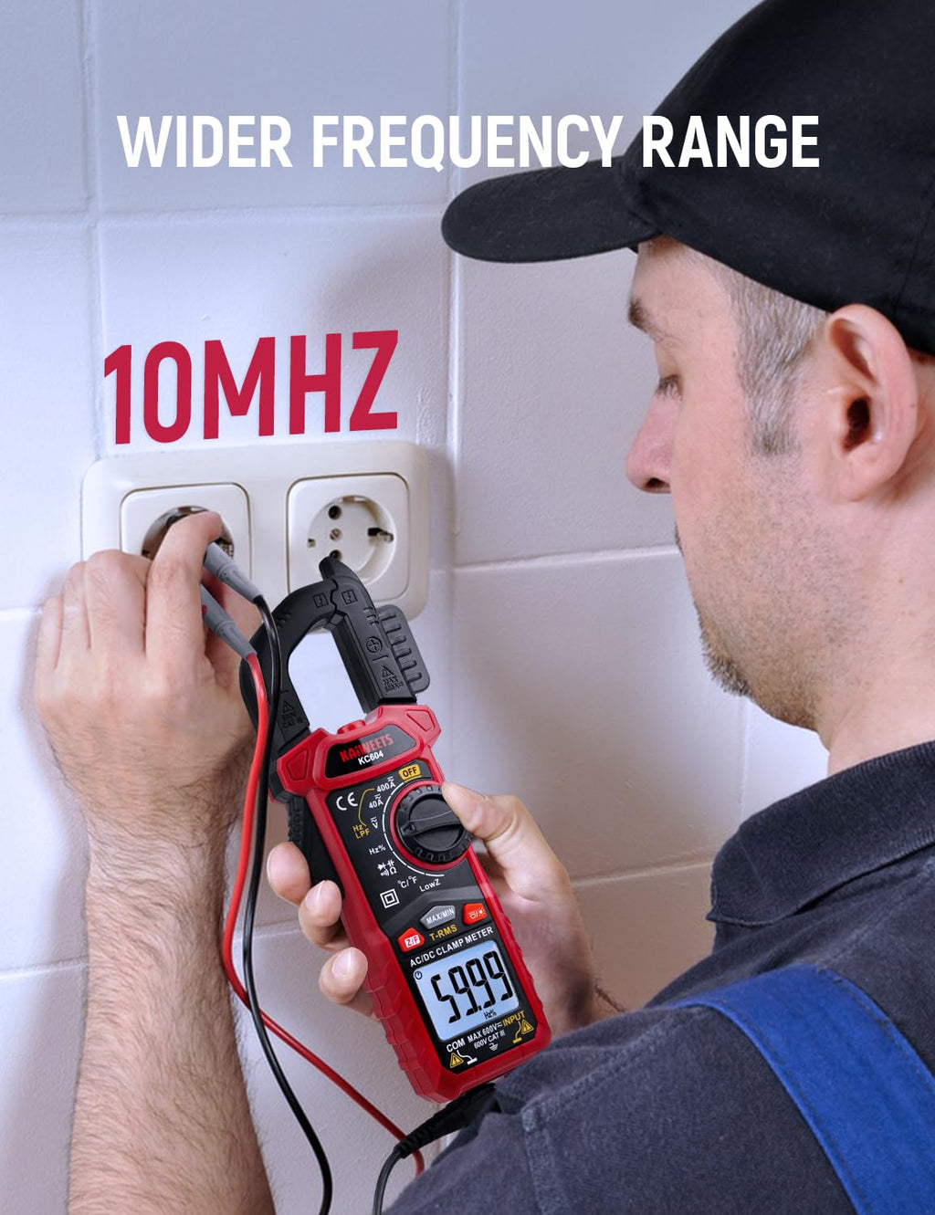 Digital Clamp Meter Multimeter with D-Shaped Jaw G170