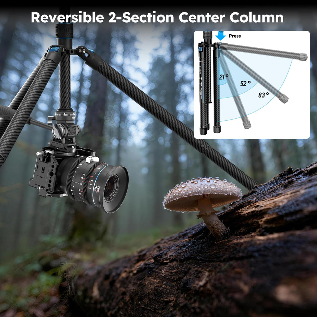 Carbon Fiber Camera Tripod with Fluid Head B994