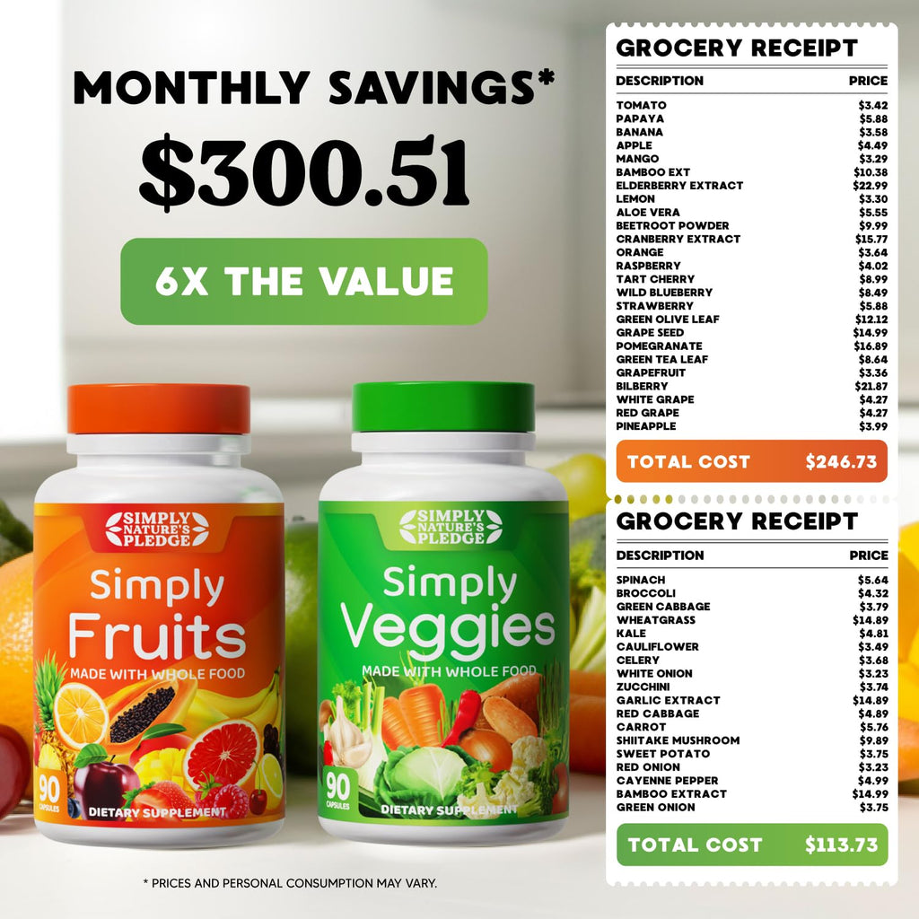 Fruits & Vegetables Supplement, 540 Capsules, 6-Pack R6754