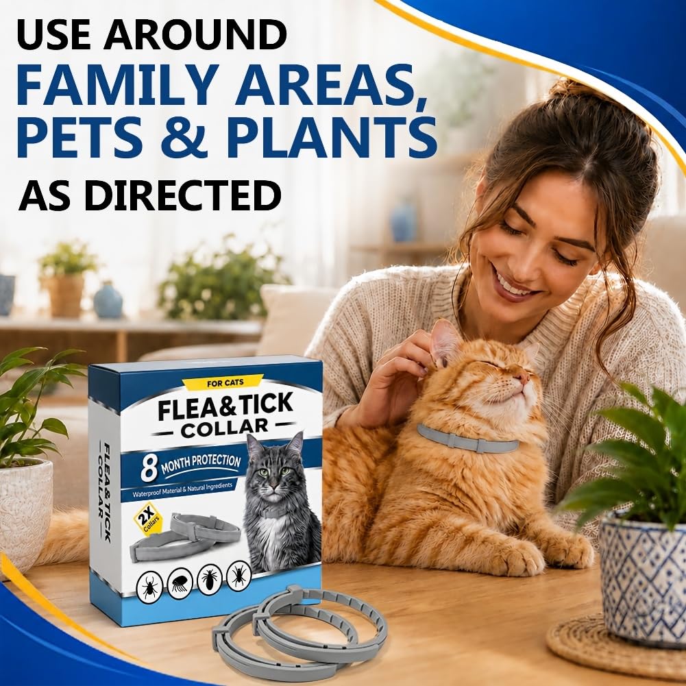 Flea & Tick Collar for Cats 4 Pack T447
