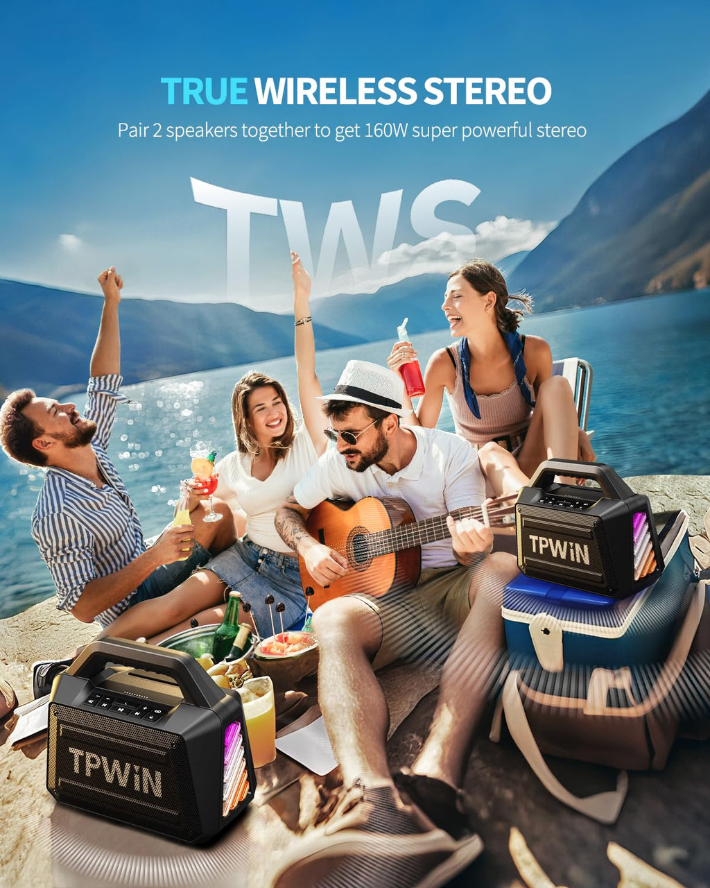 80W IPX6 Waterproof Portable Bluetooth Speaker C811