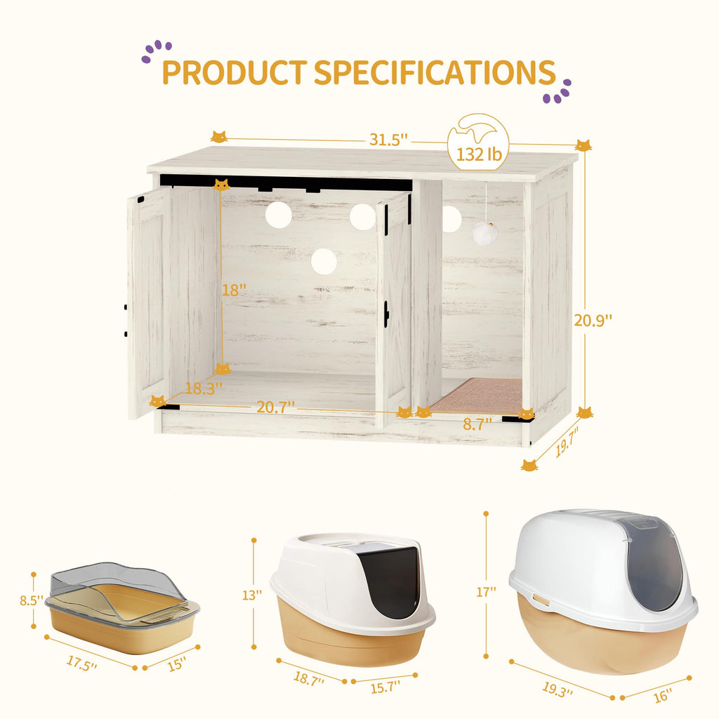 Cat Litter Box Enclosure Y333