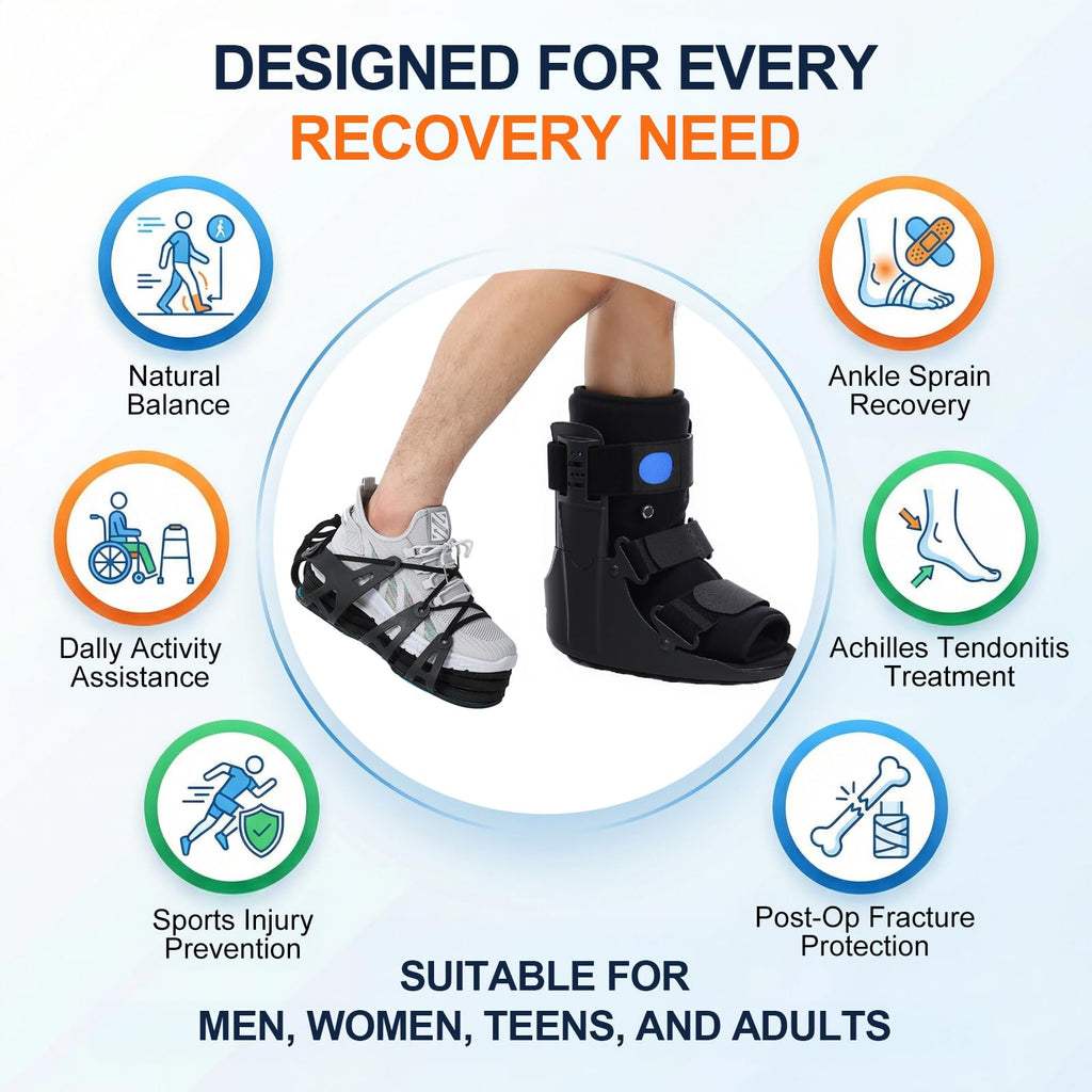 Inflatable Air Cam Walker Fracture Boot with Adjustable Shoe Lift C5213