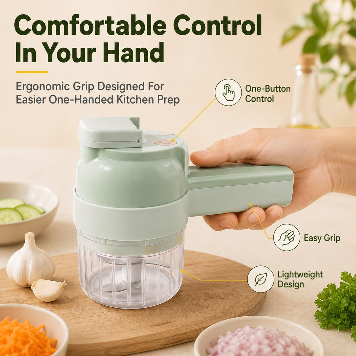 4 in 1 Handheld Electric Food Chopper Q1612