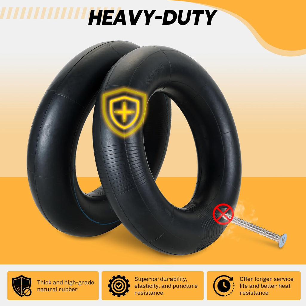 2 Pack 4.80/4.00-8 Inner Tube with TR-13 Straight Valve Stem E37402
