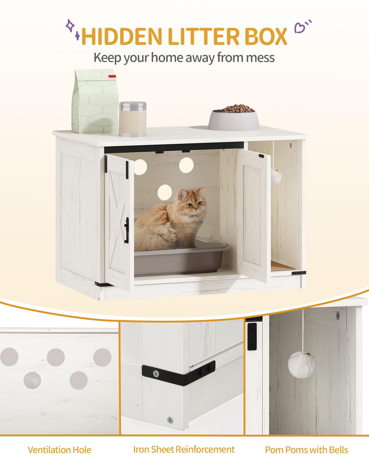 Cat Litter Box Enclosure Y333