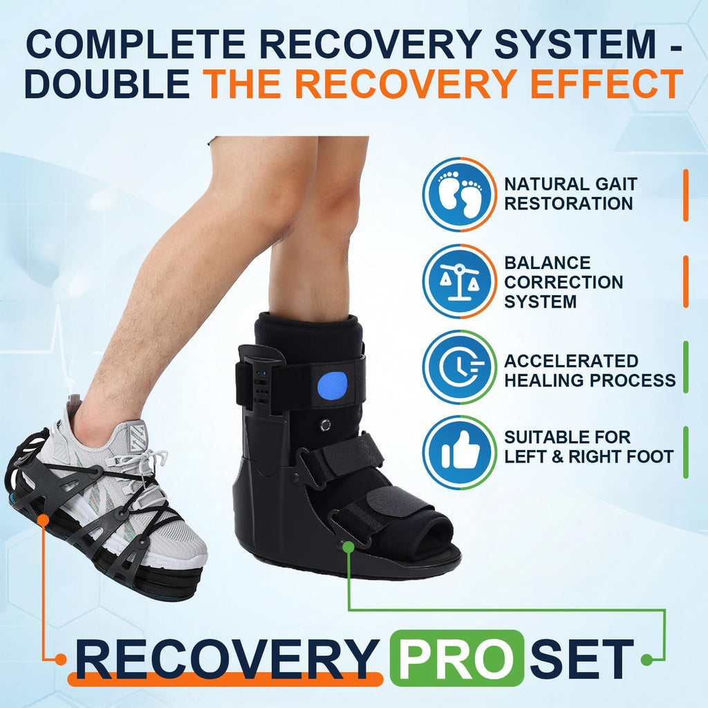 Inflatable Air Cam Walker Fracture Boot with Adjustable Shoe Lift C5213