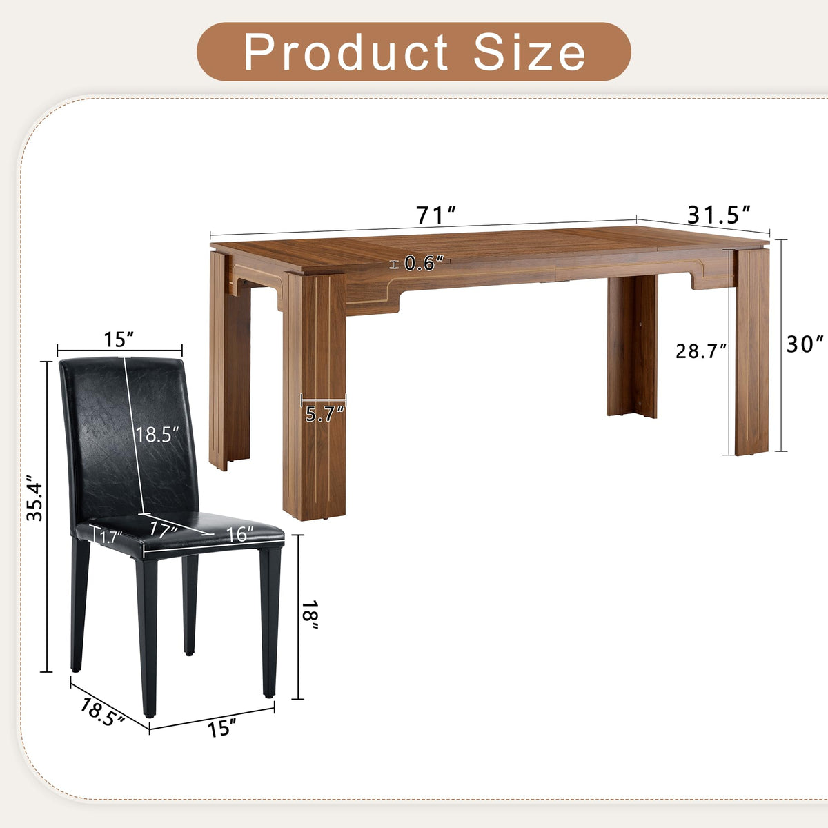 9 Piece Dining Table Set with 8 Pu Leather Chairs P212