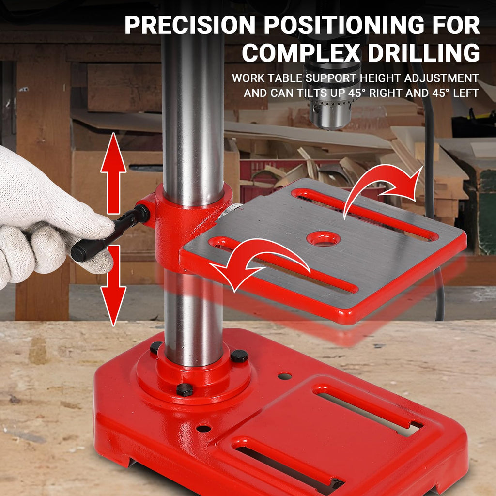 8" Benchtop Drill Press with 5 Adjustable Speeds D486