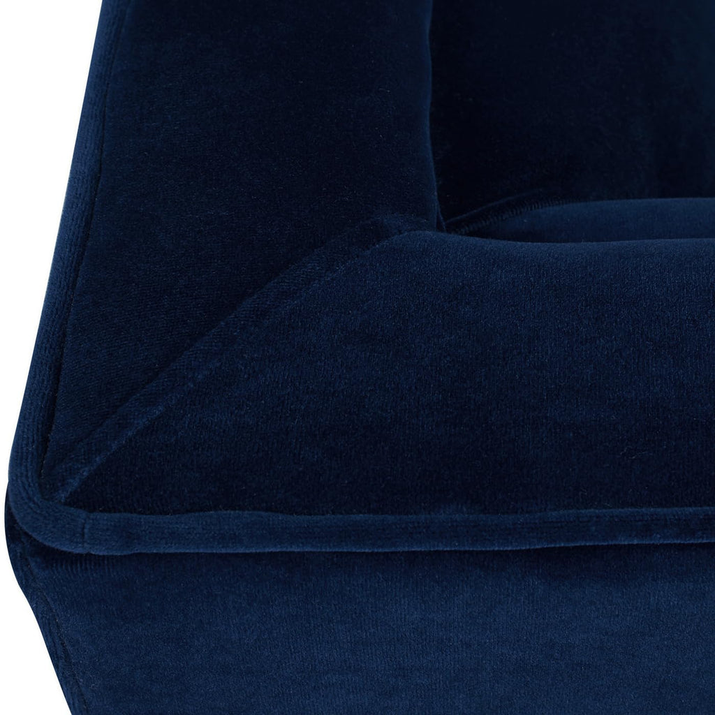 84" Navy Blue Velvet Tufted Sofa G6882