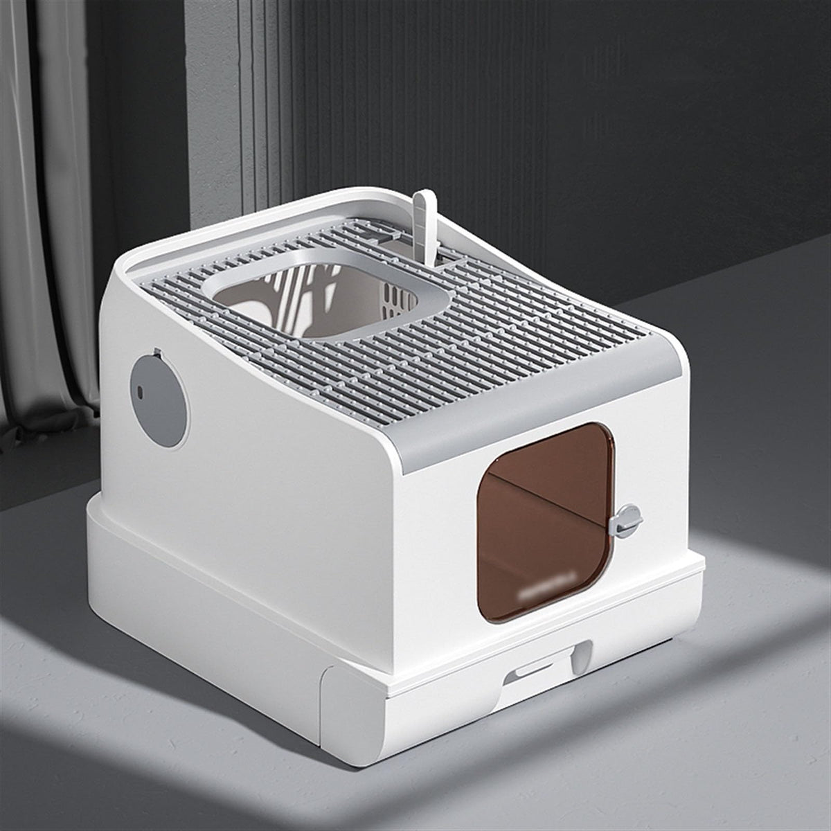 Fully Enclosed Extra Large Cat Litter Box with Lid T8958