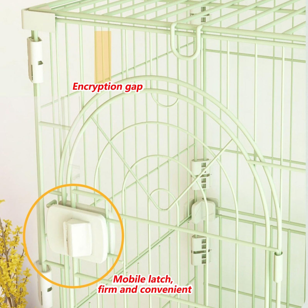 3/4-Tier Wire Cat Cage Playpen Kennel with Hammock S198867