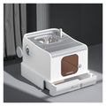 Fully Enclosed Extra Large Cat Litter Box with Lid T8958