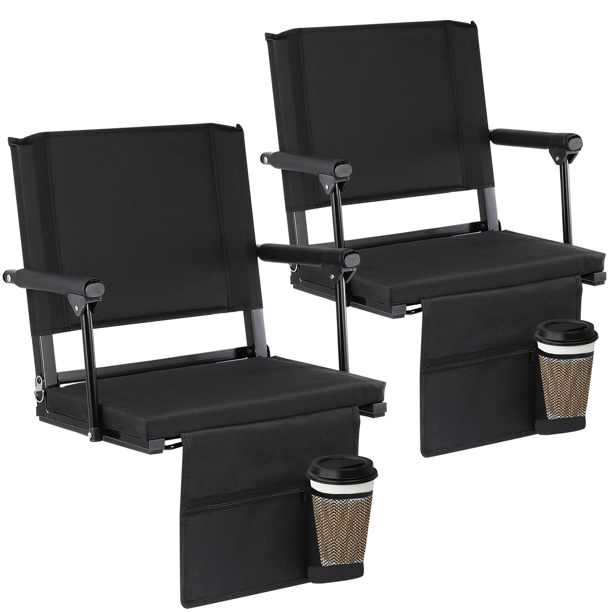 2 PCS Stadium Seats with Back Support C716950