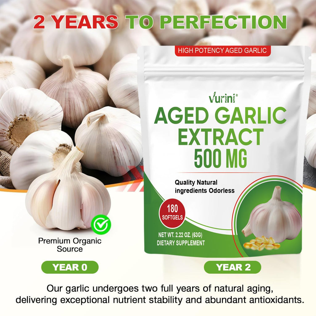 Aged Garlic Extract Capsules, 300 Softgels X4916