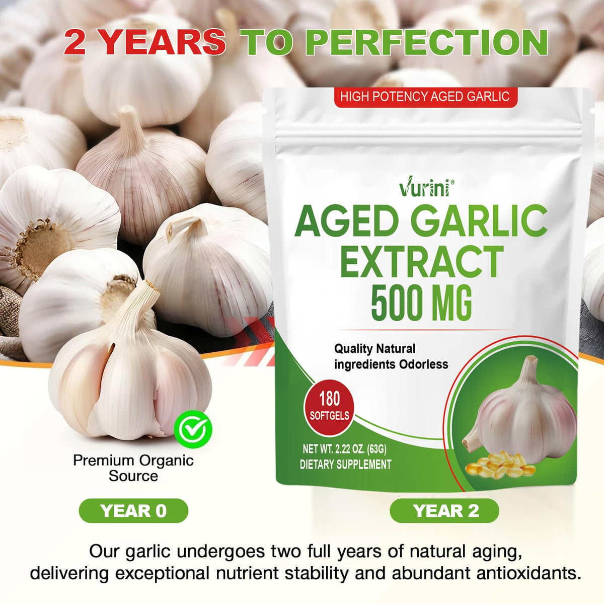 Aged Garlic Extract Capsules, 300 Softgels X4916