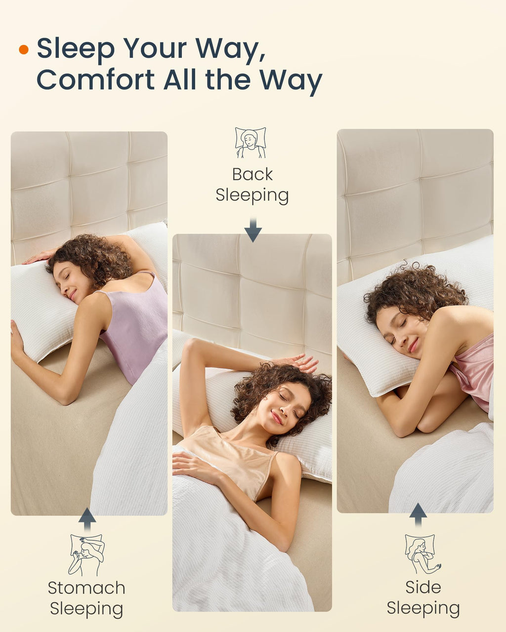 King Size Set of 2 Down Alternative Cooling Pillows H485