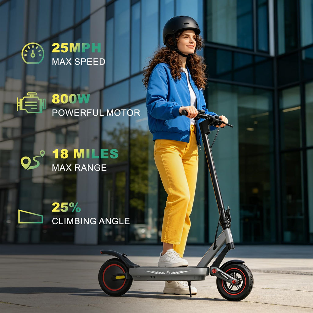 800W Electric Scooter with 10" Pneumatic Tires O6797