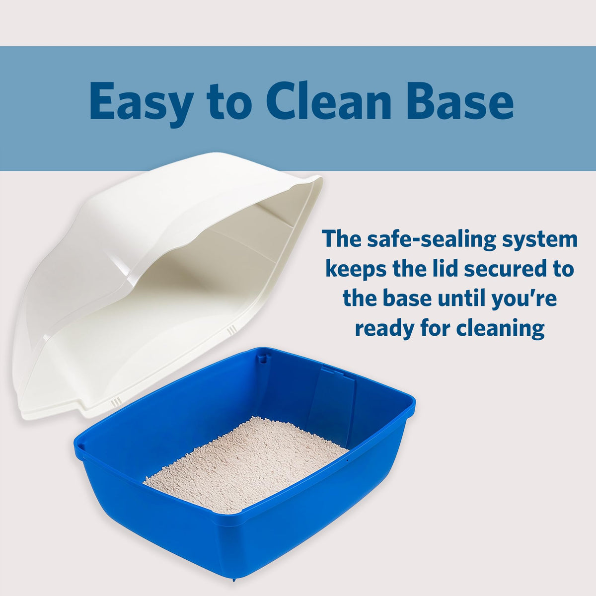 Waterproof Cat Litter Box with Tunnel Entry R5148