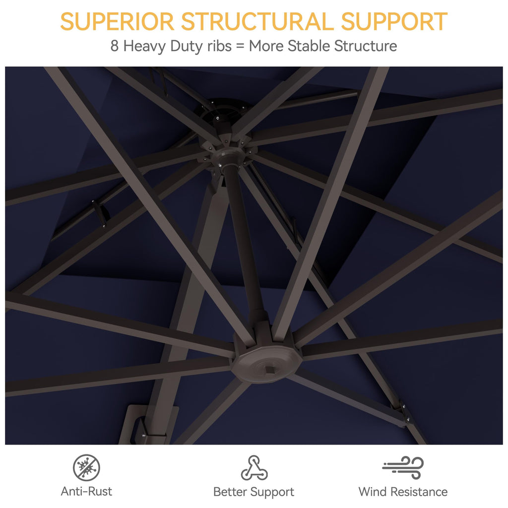 Cantilever Patio Umbrella with Base X2075
