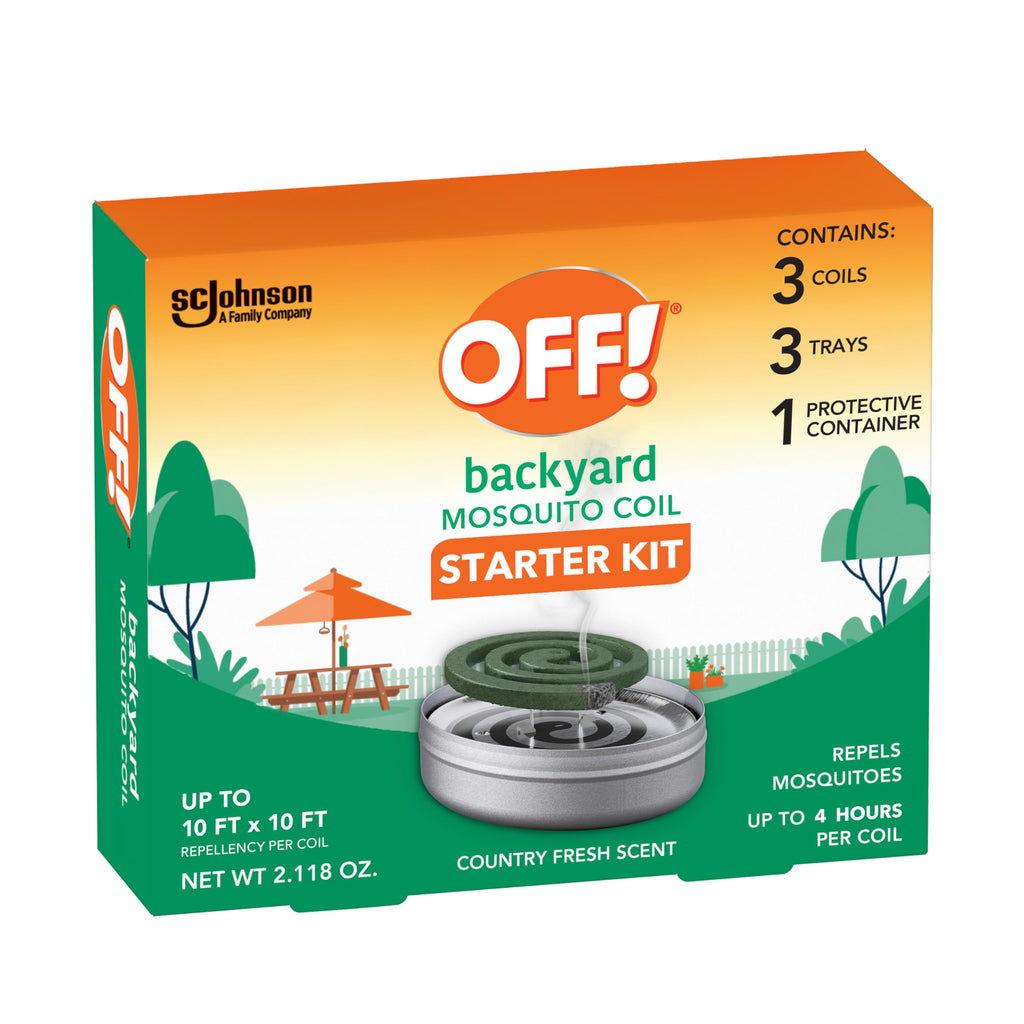 Outdoor Mosquito Repellent Coil Starter Pack Country Fresh Scent 3 Piece G303654