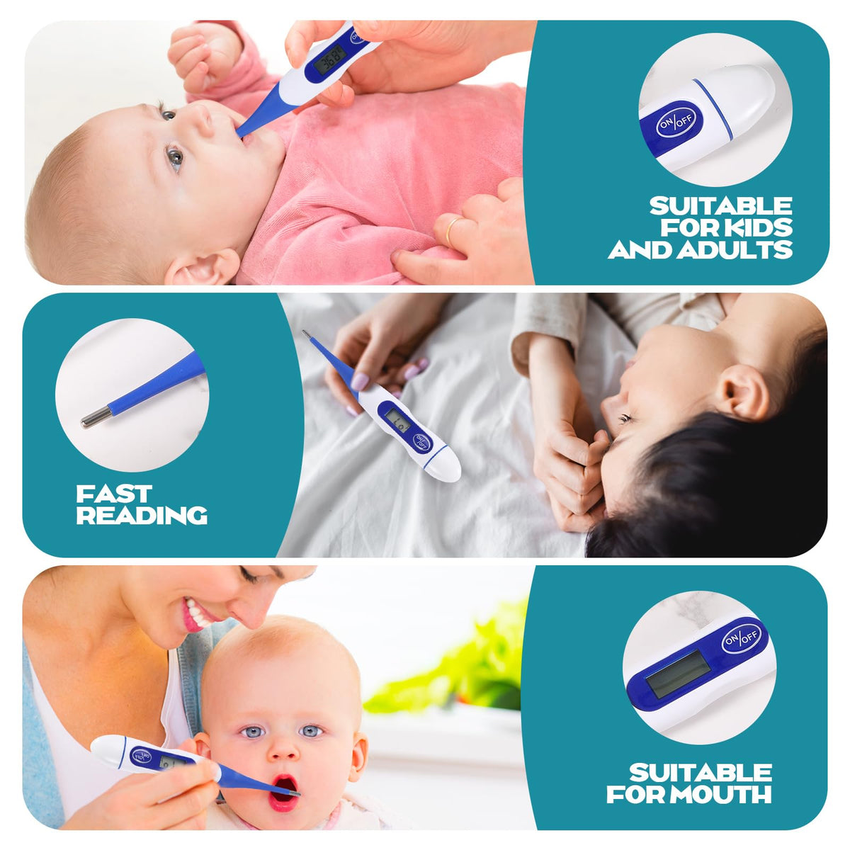 20 Pcs Digital Thermometers U409