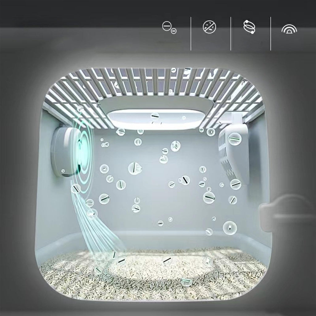 Fully Enclosed Extra Large Cat Litter Box with Lid T8958